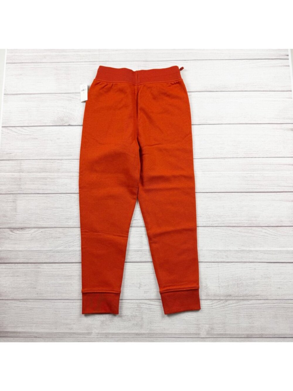 Gap Kids Jogger Sweatpants Orange Fleece Lined Drawstring Pants NWT M - Picture 3 of 3